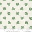 a white background with green snowflakes on it