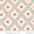 a white background with red flowers and green leaves