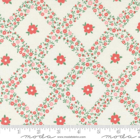 a white background with red flowers and green leaves