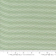 a ruler with a green and white pattern on it