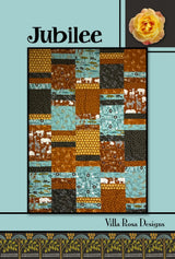 Jubilee Quilt Pattern Card for Villa Rosa Designs finished size 45" x 60"