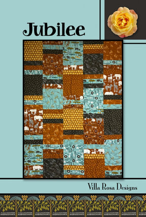 Jubilee Quilt Pattern Card for Villa Rosa Designs finished size 45" x 60"