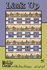 Link Up Quilt Pattern Card by Molly Cook for Villa Rosa Designs finished size 55" x 70"
