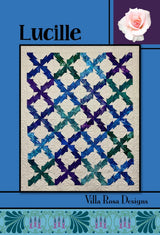 Lucille Quilt Pattern Card for Villa Rosa Designs finished size 56" x 68"