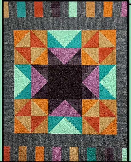 Movie Star Quilt Pattern Card for Villa Rosa Designs finished size 53" x 68"