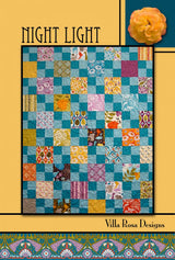 Night Light Quilt Pattern Card for Villa Rosa Designs finished size 36" x 45"