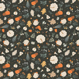 Pumpkin Spice Forage Shrubs by Simple Simon & Company C14992-Shrubs for Riley Blake Designs Sold in 1/2 yard increments