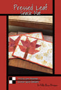 Pressed Leaf Snack Mat Quilt Pattern Card by Tricia Lynn Maloney Orphan Quilt Designs for Villa Rosa Designs finished size 8" x 14"