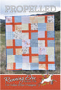 Propelled Quilt Pattern Card by Running Doe Quilts for Villa Rosa Designs finished size 63" x 74"