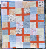 Propelled Quilt Pattern Card by Running Doe Quilts for Villa Rosa Designs finished size 63" x 74"