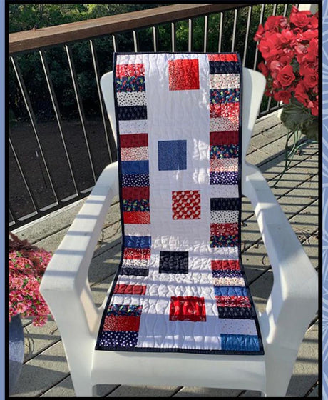 Sew Charmed Pattern Card by Sugar Pine Quilt Designs for Villa Rosa Designs finished size 19"x48"