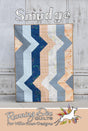 Smudge Quilt Pattern Card by Running Doe Quilts for Villa Rosa Designs finished size 52" x 70"