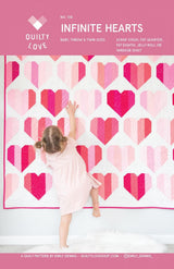 Infinite Hearts Quilt Pattern QLP138 by Quilty Love 5 sizes available see 2nd photo