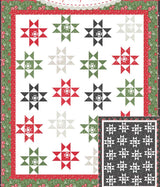Starry Midnight Clear quilt pattern by Coriander Quilts CQ205 Quilt Size: 68" x 82"