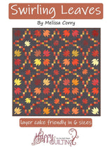 Swirling Leaves Quilt Pattern by Melissa Corry HQ1131 for Happy Quilting 5 sizes