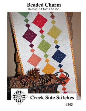 Beaded Charm Pattern CSS363 From Creek Side Stitches 14 x 42 Bin MP