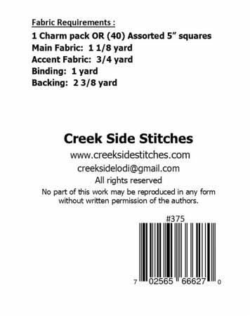 Cyndy's Cross Roads Pattern CSS375 From Creek Side Stitches Topper Multi Size Bin MP