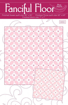 Fanciful Floor Printed Quilt Pattern WS12 by Wendy Sheppard multi-sized quilt design