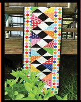 Steppin Up Quilt Pattern Card by Tricia Lynn Maloney Orphan Quilt Designs for Villa Rosa Designs finished size 12" x 56"