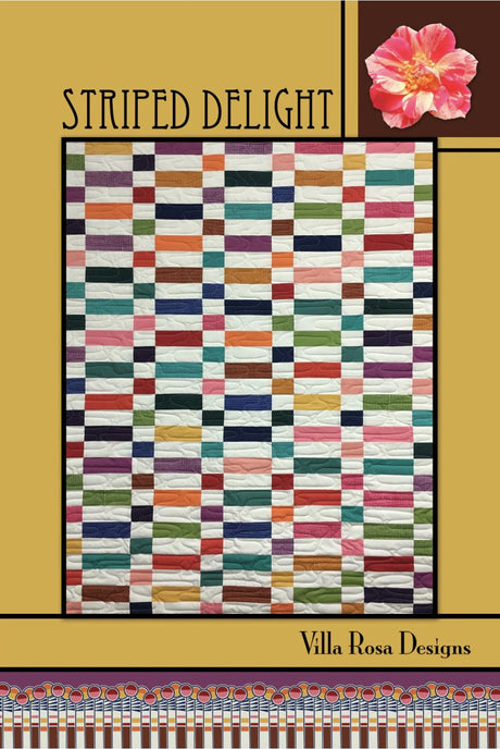 Striped Delight Printed Pattern for Villa Rosa Designs Size 48" x 60"