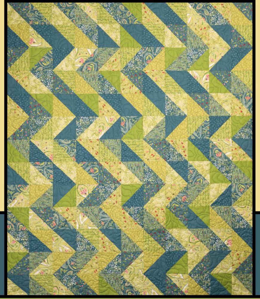 X-Ray Printed Pattern by Melissa Milligan for Villa Rosa Designs Size 44" x 52"