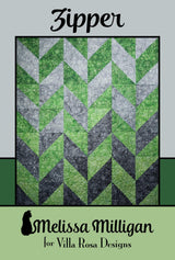 Zipper Printed Pattern by Melissa Milligan for Villa Rosa Designs Size 54" x 72"