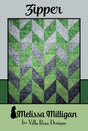 Zipper Printed Pattern by Melissa Milligan for Villa Rosa Designs Size 54" x 72"