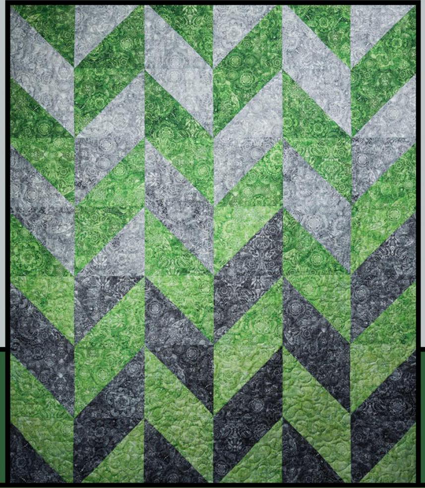 Zipper Printed Pattern by Melissa Milligan for Villa Rosa Designs Size 54" x 72"