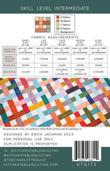 The Charlotte Quilt Pattern KTQ172 by Kitchen Table Quilting (baby, lap and twin, Queen and King)