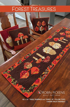 Forest Treasures Quilt Printed Pattern by Robin Pickens RPQP-FT152 Multi Size