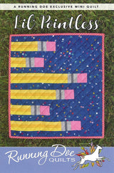 Lil' Pointless Quilt Pattern Card by Running Doe Quilts for Villa Rosa Designs finished size 15-1/4" x 16-1/2"