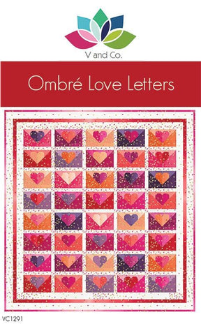 Ombre Love Letters VC 1291 By V and Co. Paper Pattern 54 x 57