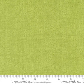 a ruler with a lime green background