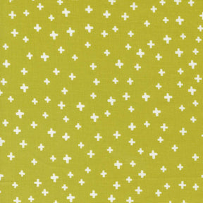 a green background with white crosses on it