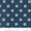 a blue fabric with white stars on it