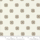 a white and brown flower pattern on a white background