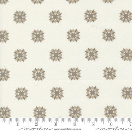 a white and brown flower pattern on a white background