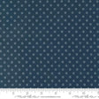 a ruler with a blue background with white circles