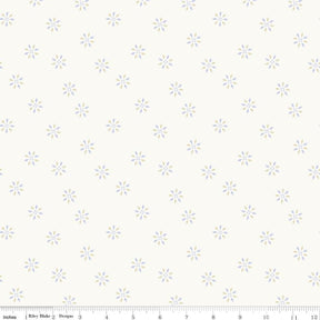 a white background with blue flowers on it