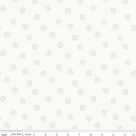 a white background with blue flowers on it