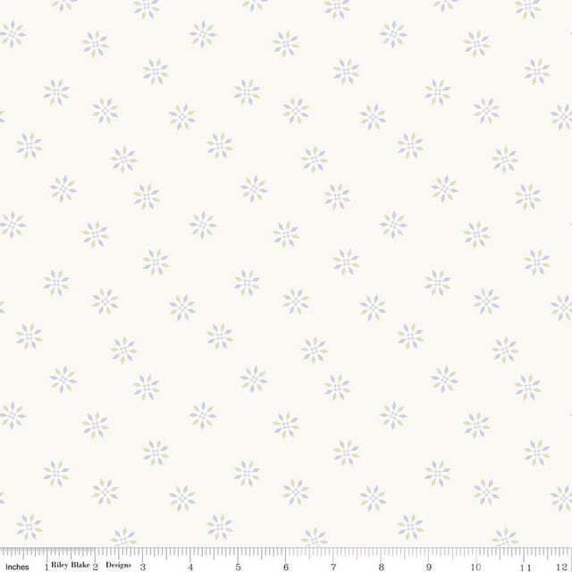 a white background with blue flowers on it