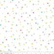 a white background with colorful sprinkles and flowers