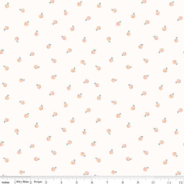 a white background with peaches on it
