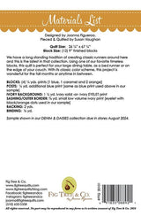 August Blooms Pattern Only FTQ20101 Fig Tree Quilts