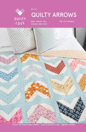 Quilty Arrows Quilt Pattern QLP112 by Quilty Love 3 sizes available see 2nd photo