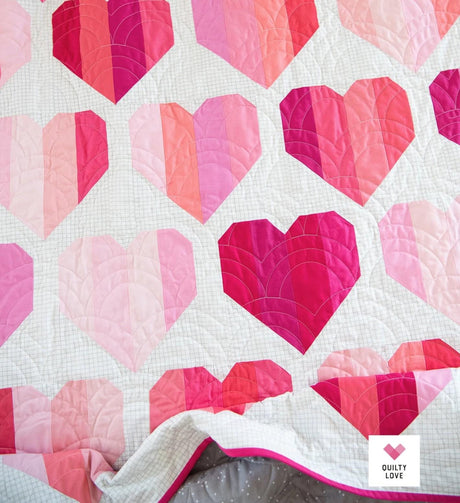 Infinite Hearts Quilt Pattern QLP138 by Quilty Love 5 sizes available see 2nd photo