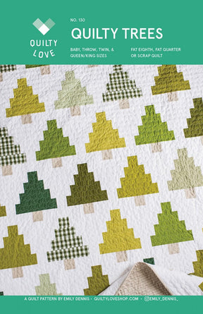 Quilty Trees Quilt Pattern by Emily of Quilty Love. # QLP130 by Quilty Love 4 sizes available see 2nd photo