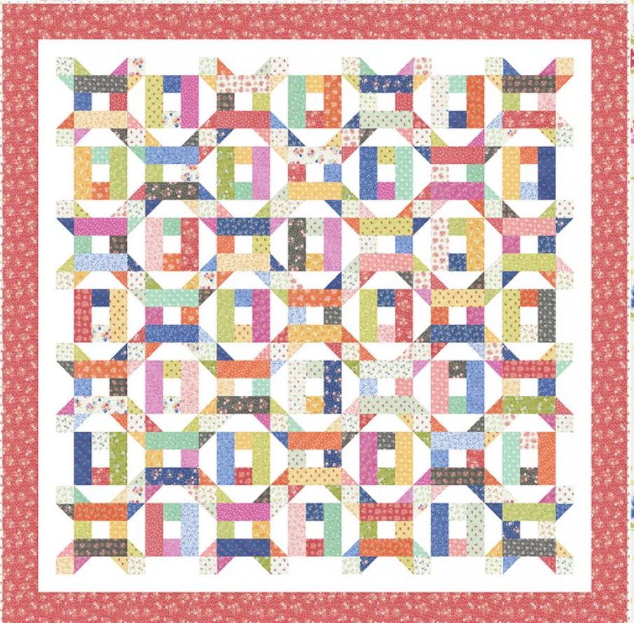 Jelly Roll Jackpot # CQP216 by Cory Yoder for Coriander Quilts 70" x 70"