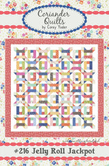 Jelly Roll Jackpot # CQP216 by Cory Yoder for Coriander Quilts 70" x 70"