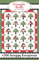 Scrappy Evergreens quilt pattern by Coriander Quilts CQ204 Quilt Size: 66" x 80"